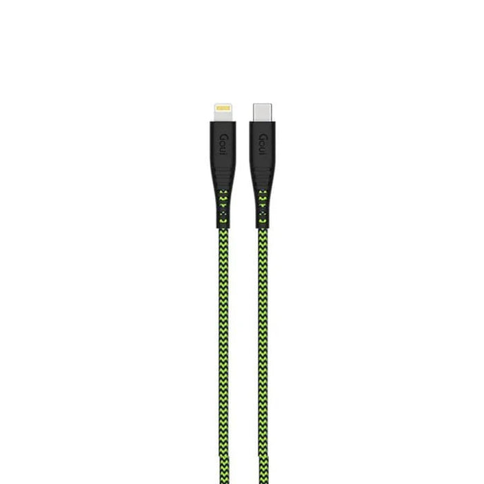 Goui FLEX USB-C to Lightning Cable (PD-C94) 3M | Câble de charge rapide Power Delivery - Vert, disponible sur multitech.ma Maroc Marrakech