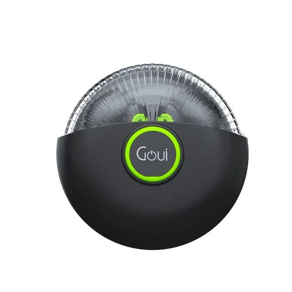 Écouteurs sans fil Goui G-Pods Plus, design ergonomique et compact, son haute qualité, autonomie prolongée, technologie de réduction de bruit, idéals pour une écoute confortable et immersive.