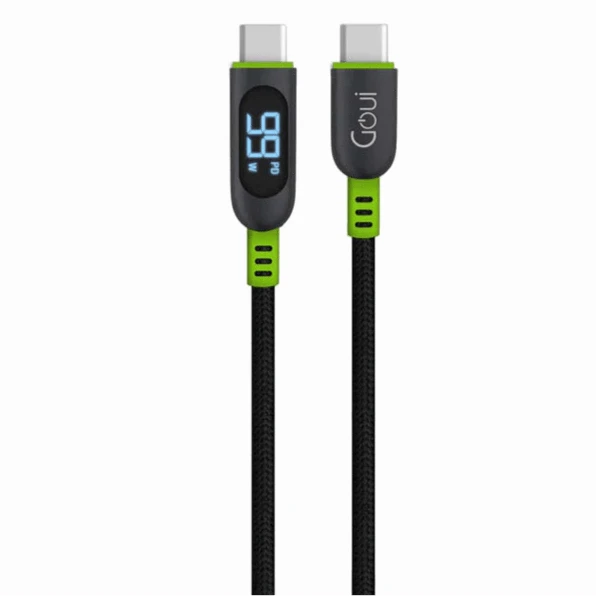 Goui Digital Cable C to C 100W - Câble USB-C vers USB-C 1.5mts - Noir, disponible sur multitech.ma Maroc Marrakech
