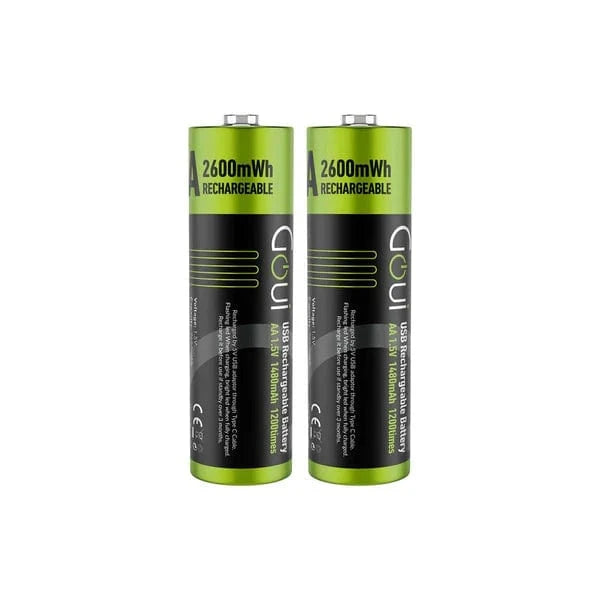 Pile rechargeable Verico LoopEnergy USB-C, batterie AA innovante avec port de charge intégré, écologique et économique, idéale pour les appareils du quotidien