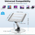 Support rotatif DINEX pour ordinateur portable 360° modèle CS-001. chez multitech Marrakech Maroc