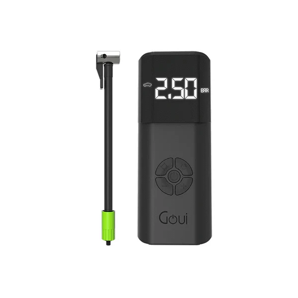 Goui AIR PUMP - Compresseur avec câble USB 3m et chargeur de voiture, disponible sur multitech.ma Maroc Marrakech.