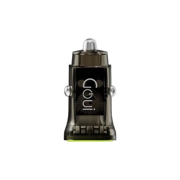 Chargeur de voiture Goui GEAR PD 65W, charge rapide, compatible smartphones et appareils USB-C, design compact et robuste, idéal pour une recharge efficace en déplacement.