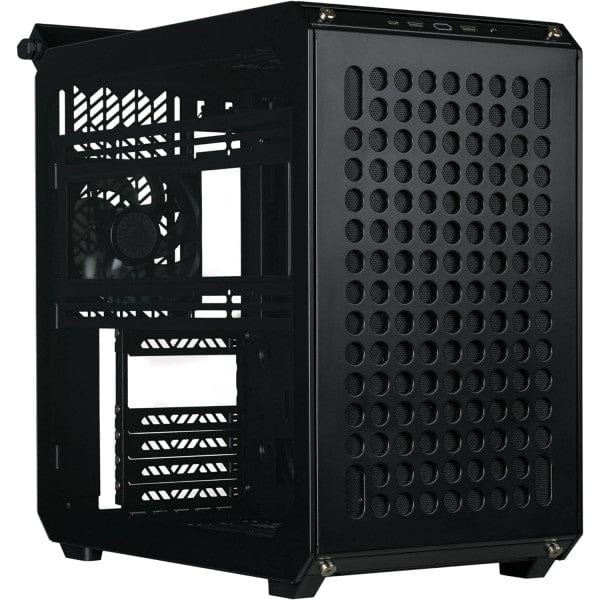 Boîtier PC Cooler Master Qube 500 Flatpack noir chez multitech.ma Maroc Marrakech – design sobre et compact, idéal pour setups gaming et bureautiques élégants.