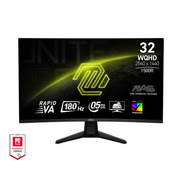 MSI MAG 32CQ6F 32" 180Hz 2K Curved – Moniteur Gaming – Multitech Marrakech Maroc