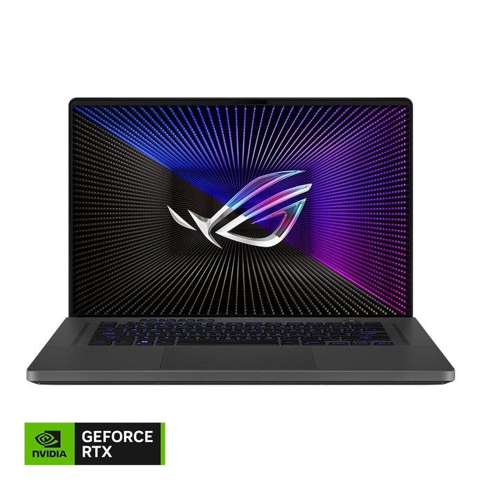 ASUS ROG Zephyrus G16 GU603ZV-N48W gaming laptop featuring Intel i9 processor, 16GB RAM, 1TB SSD, and 16-inch screen