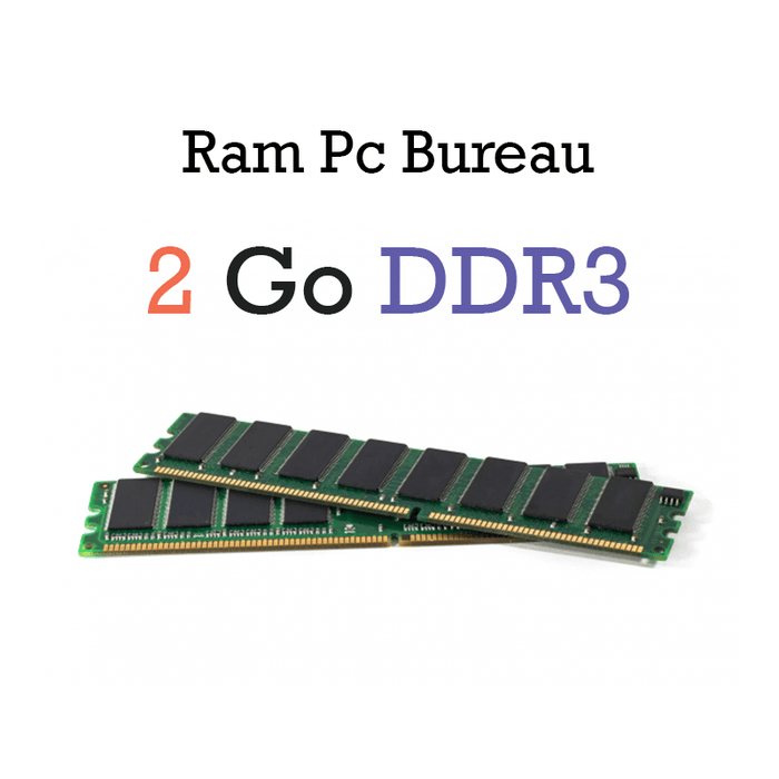 Mémoire RAM PC Bureau 2 Go d'occasion - Performances fiables à prix réduit sur multitech.ma