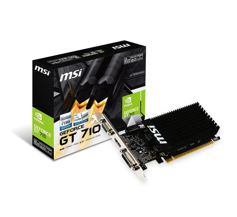 Carte Graphique NVIDIA GEFORCE GT 710 2 Go DDR3 avec ports HDMI et DVI sur multitech.ma