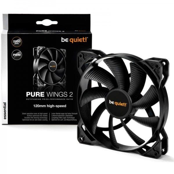 Ventilateur be quiet! Pure Wings 2 120mm PWM High-Speed 2000 tr/min - multitech.ma