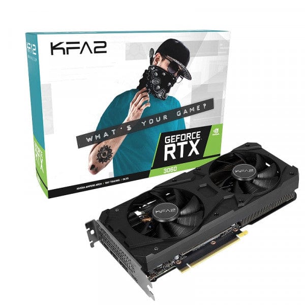 Carte graphique KFA2 GeForce RTX 3060 12 Go GDDR6, performance et refroidissement avancé, disponible sur notre boutique en ligne.