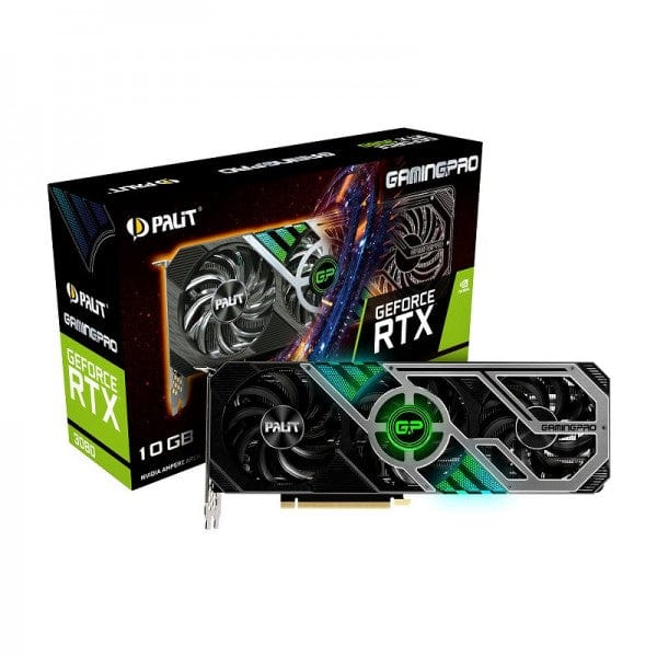 Carte graphique Palit GeForce RTX 3080 GamingPro 10GB GDDR6X - Performance de jeu ultime avec refroidissement amélioré, idéale pour les gamers exigeants.
