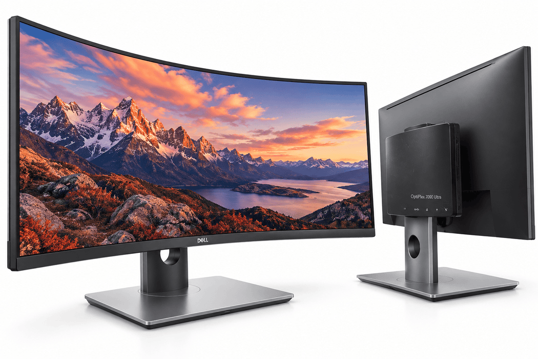 Dell OptiPlex 7090 Ultra Core i5 11ème génération 16 Go 256 Go SSD avec écran Dell UltraSharp U3417W 34 pouces incurvé – Multitech Marrakech
