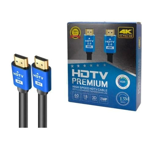Câble HDMI 4K 1.5M premium 18Gbps Ultra HD Maroc Multitech Marrakech