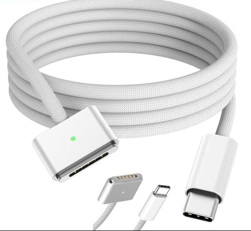 Câble USB-C vers MagSafe 2 Retina tressé MacBook Maroc Multitech Marrakech