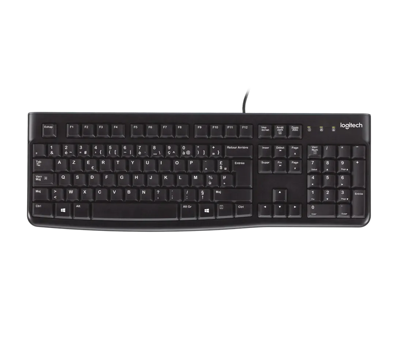 Logitech K120 clavier filaire USB noir Maroc Multitech Marrakech azerty