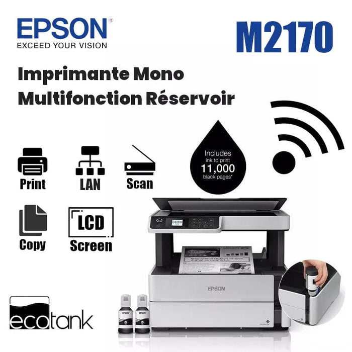 Acheter Epson EcoTank M2170 Imprimante WiFi à Réservoirs