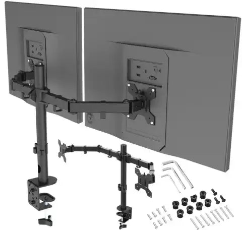 Support double écran M052 14 27 pouces VESA bureau Maroc Multitech Marrakech
