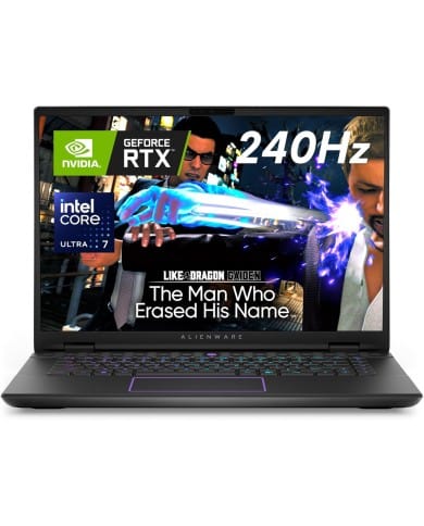 PC portable gaming Alienware m16 R2 Intel Core Ultra 7 155H RTX 4060 16 Go RAM 1 To SSD haute performance