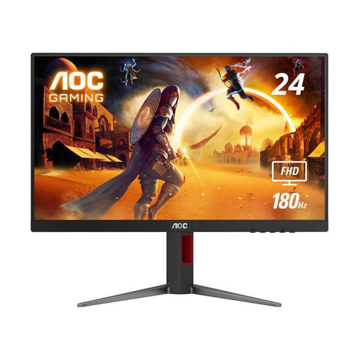 AOC 24G4 23.8" – Moniteur gaming Full HD avec dalle Fast IPS, fréquence 180 Hz et temps de réponse de 1 ms pour une expérience de jeu fluide et réactive.