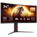 Écran PC AOC CU34G4 34 pouces incurvé UltraWide WQHD 180Hz Noir – multitech.ma Maroc