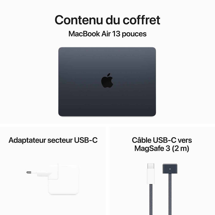 APPLE MACBOOK AIR M3 16GB / 256GB SSD 13,3 POUCE CYCLE 39