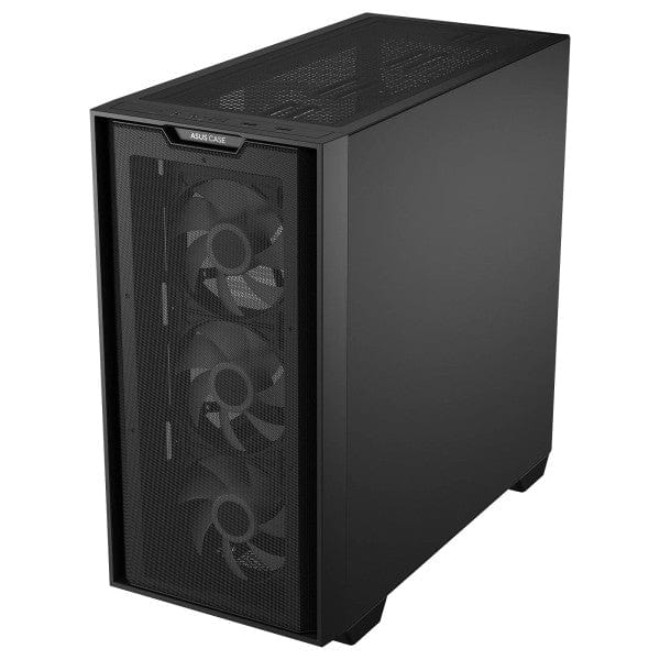 Boîtier ASUS A21 Plus TG ARGB Black, boîtier PC avec panneau en verre trempé et éclairage ARGB chez Multitech.ma