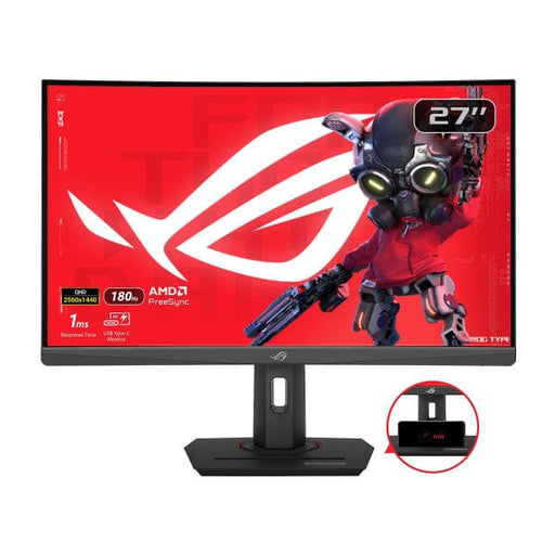 Écran ASUS ROG Strix XG27WCS 27" 2.5K 180Hz Fast VA incurvé noir – multitech.ma Marrakech Maroc
