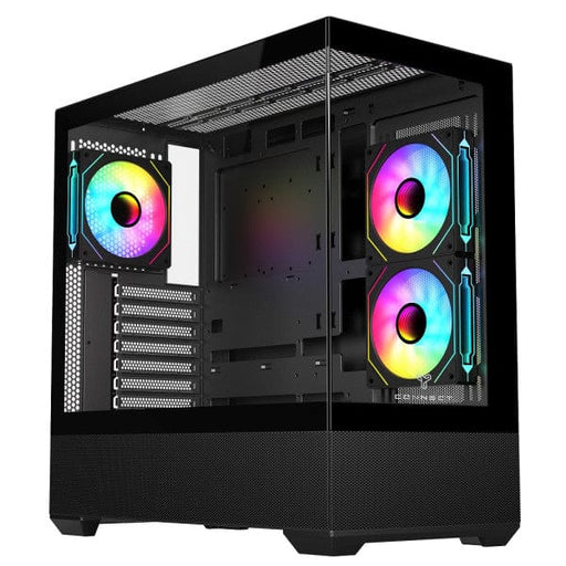 Boîtier PC Moyen Tour Connect Stealth ARGB en verre trempé sur multitech.ma.