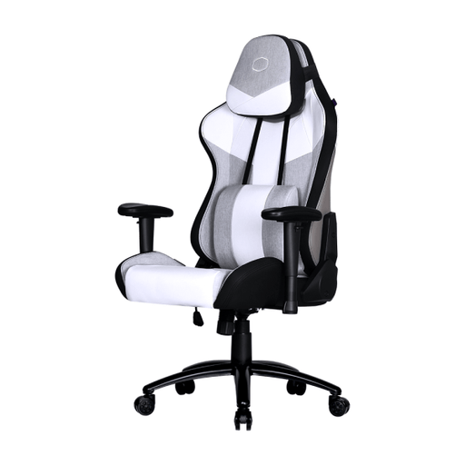 Fauteuil Cooler Master Caliber R3C White/Gray – Confort ultime pour gamers, dossier réglable et accoudoirs ajustables. Achetez sur multitech.ma.