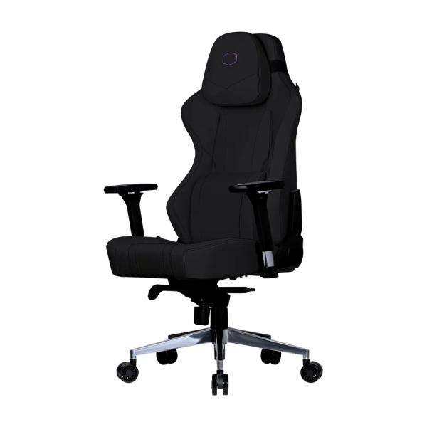 Siège Cooler Master Caliber X2C Black, fauteuil gaming ergonomique avec dossier inclinable à 180° et accoudoirs 4D, disponible sur multitech.ma