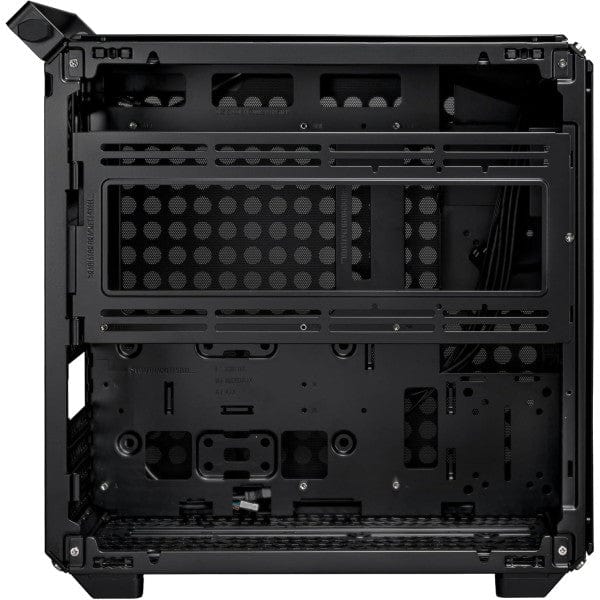 Boîtier PC Cooler Master Qube 500 Flatpack noir chez multitech.ma Maroc Marrakech – design sobre et compact, idéal pour setups gaming et bureautiques élégants.
