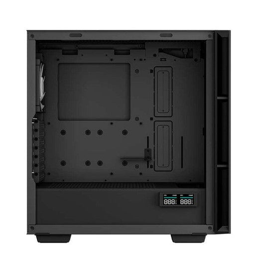 Boîtier DeepCool CH560 DIGITAL Black, boîtier avec éclairage RGB, écran LCD et panneau latéral en verre trempé chez Multitech.ma