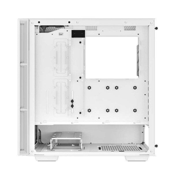 Boîtier DeepCool CH560 DIGITAL White, boîtier gaming avec ventilation optimisée, contrôle d'éclairage LCD et esthétique en blanc chez multitech.ma