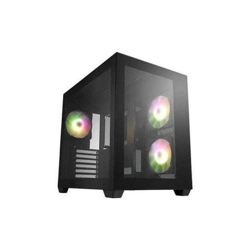 Boîtier FSP CMT380 ARGB Black, boîtier gaming avec éclairage ARGB, panneau avant en mesh pour un flux d'air optimal et gestion thermique avancée – Découvrez-le sur multitech.ma