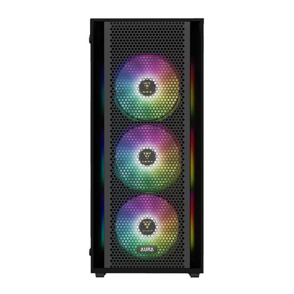 Boîtier Gamdias Aura GC2 Elite Mesh Black, boîtier avec design élégant, éclairage RGB dynamique et ventilation supérieure pour une performance de jeu optimale – Achetez-le chez multitech.ma