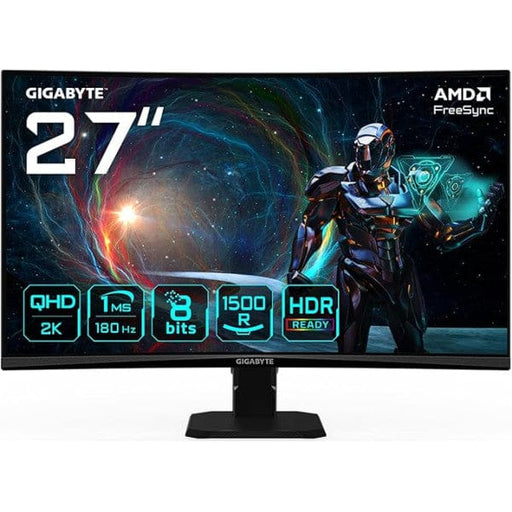 Écran gamer GIGABYTE GS27QCA 27 pouces incurvé 2K 180Hz noir