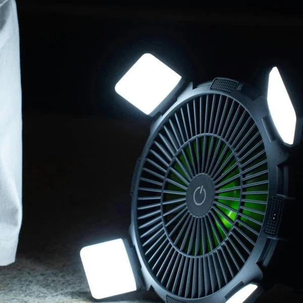 Goui FLOW Ventilateur multifonction avec lumière – Fraîcheur et éclairage en un, disponible sur multitech.ma Maroc Marrakech
