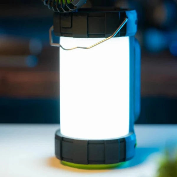 Goui GLOW Lampe de camping avec ventilateur – Idéal pour l’extérieur, disponible sur multitech.ma Maroc Marrakech