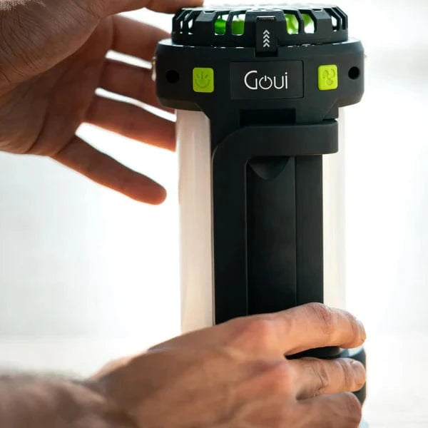 Goui GLOW Lampe de camping avec ventilateur – Idéal pour l’extérieur, disponible sur multitech.ma Maroc Marrakech