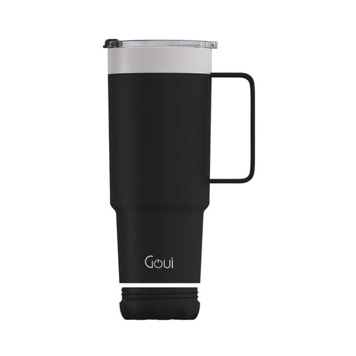 Goui TUMBLER – Gobelet thermique en acier inoxydable avec poignée (Noir Pierre), disponible sur multitech.ma Maroc Marrakech