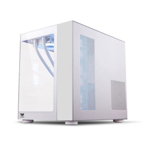 Boîtier HYBROK TITAN EVO White, boîtier avec 7 ventilateurs ARGB pour un éclairage dynamique et un refroidissement puissant, idéal pour les configurations hautes performances – Achetez-le chez multitech.ma