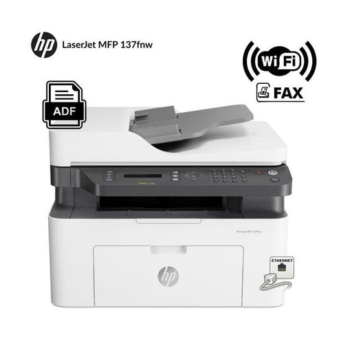 Imprimante HP Laser MFP 137fnw multifonction Wi-Fi – multitech.ma Marrakech Maroc
