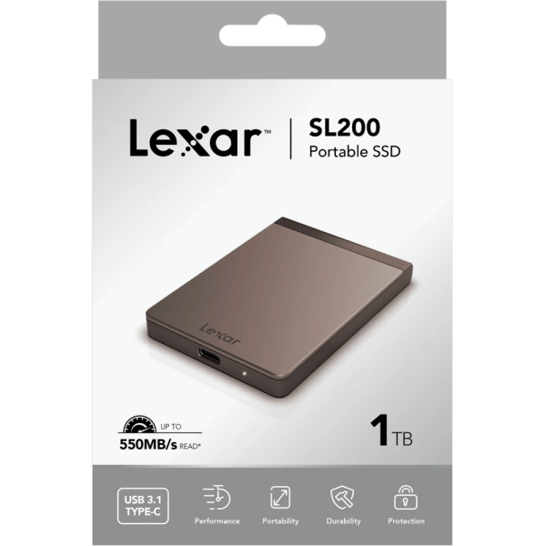 DISQUE DURE EXTERNE  LEXAR SL200 SSD 1TB
