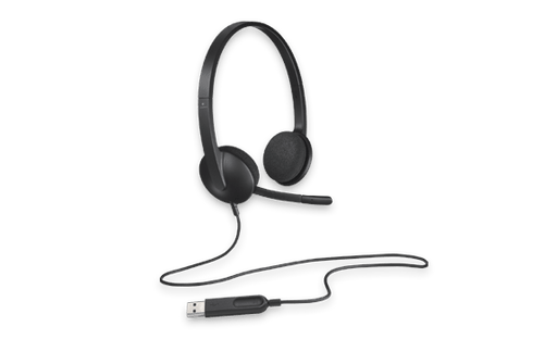 Casque Logitech H340 USB noir avec micro filaire