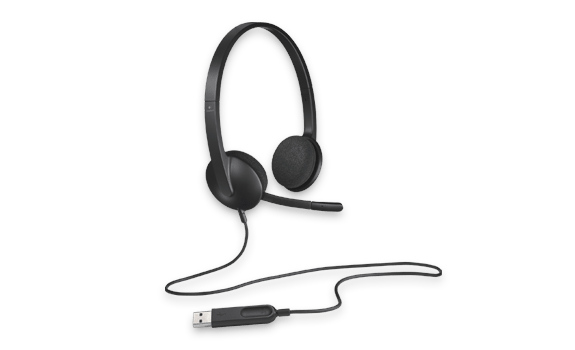 Casque Logitech H340 USB noir avec micro filaire