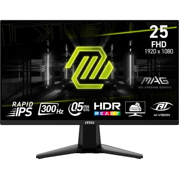 Écran gamer MSI MAG 255XF 24.5 pouces IPS 300Hz Full HD disponible chez Multitech Marrakech Maroc