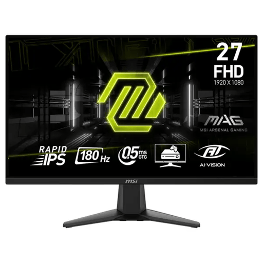 Moniteur MSI MAG 275F 27" Full HD, 180Hz, 0.5ms IPS – Performance visuelle fluide et réactive pour une expérience de jeu optimale avec Adaptive-Sync. chez  Multitech.ma