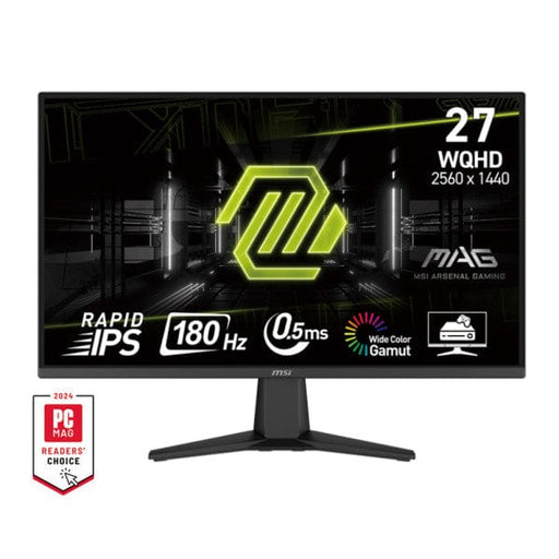 Moniteur MSI MAG 275QF 27" 2K, 180Hz, 0.5ms Fast IPS – Performance visuelle exceptionnelle pour les gamers et créateurs de contenu avec HDR. sur Multitech.ma