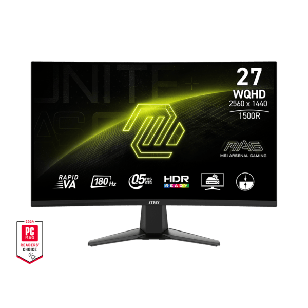 Écran gaming MSI MAG 27CQ6F 27" 2K incurvé 180Hz 0.5ms – multitech.ma Maroc