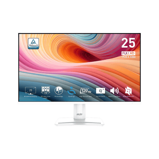 Écran MSI PRO MP251W E2 24.5 pouces 120Hz IPS blanc